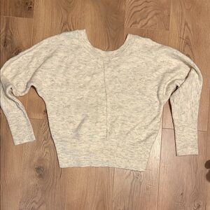 William Rast low back, Cozy Cream Knit Pullover Sweater